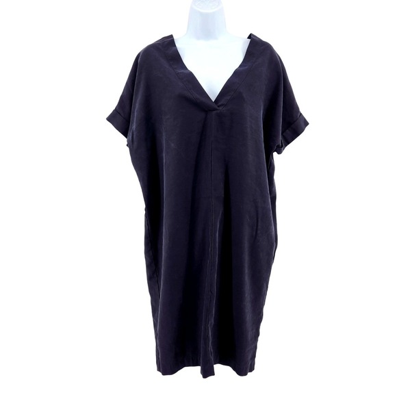 Humanoid Dress Size Medium Gray Italian Fabric‎ Viscose Shift Tunic Minimalist - Picture 2 of 7